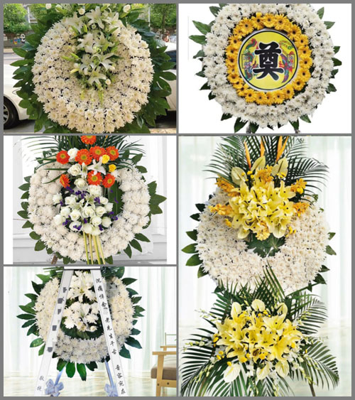 湖北黄冈市黄梅县蔡山镇王上屋村花圈速递